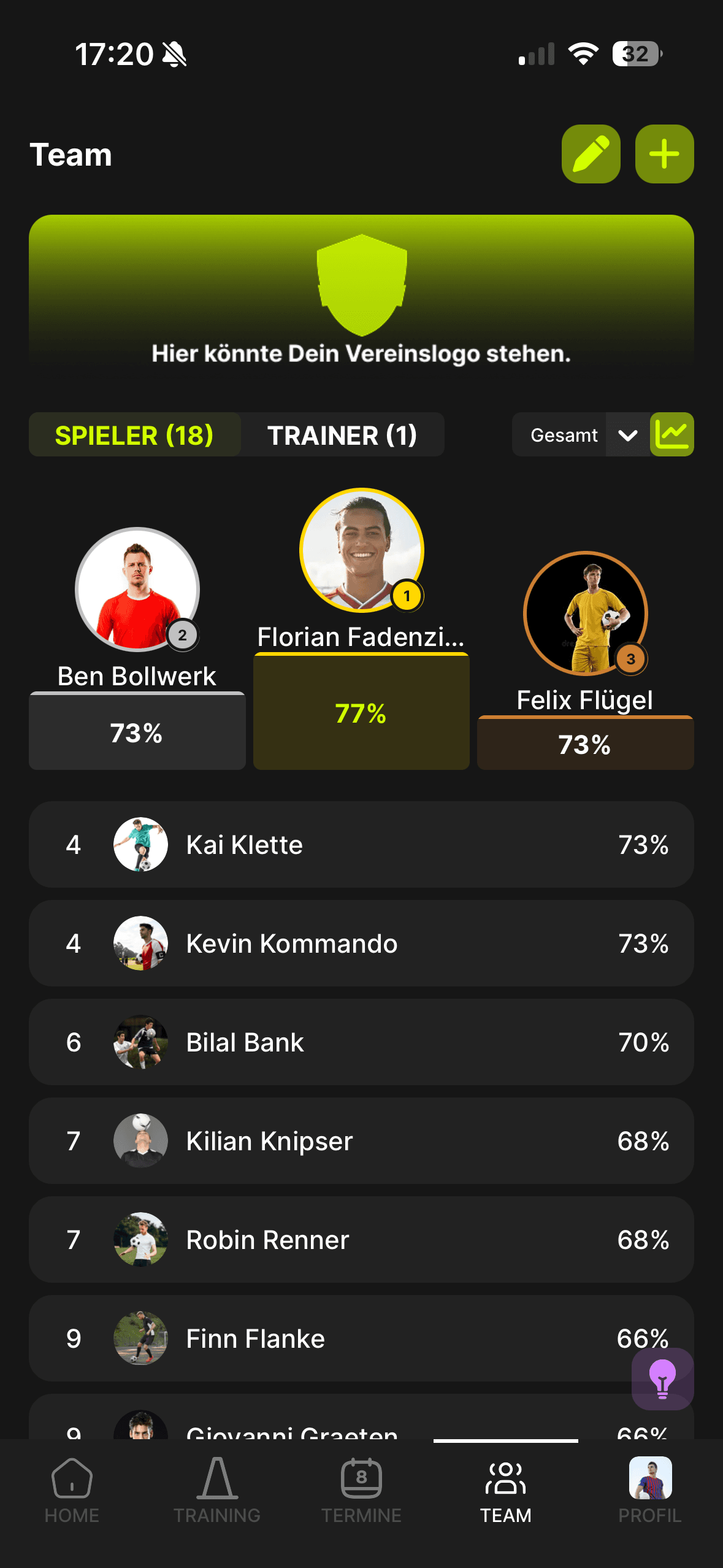 App screenshot